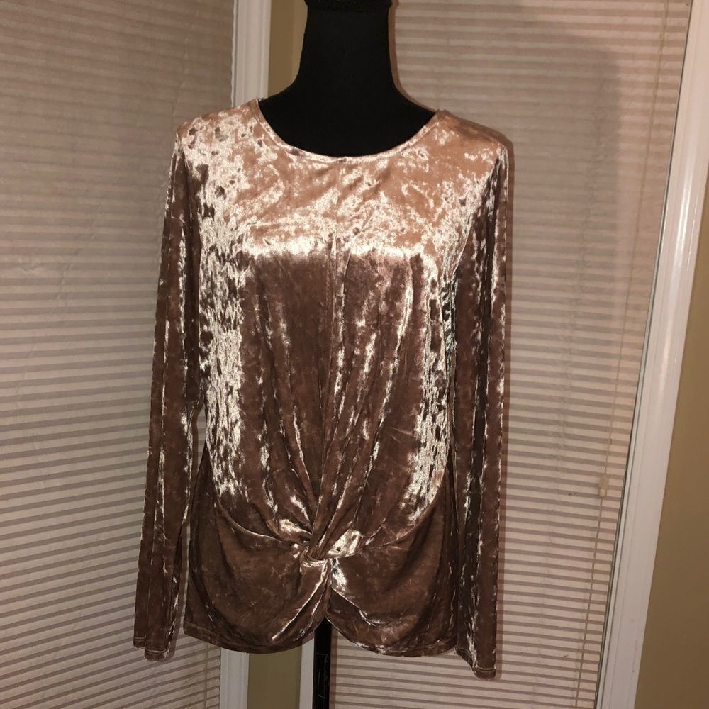 Pleione Velour Blouse